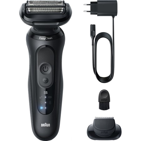 Rasoir électrique BRAUN Series 5 - Noir - Autonomie 50 minutes - Charge rapide 5 minutes