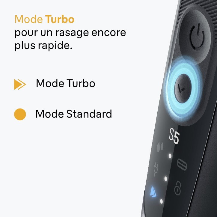 Rasoir électrique BRAUN Series 5 - Noir - Autonomie 50 minutes - Charge rapide 5 minutes