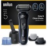 Rasoir électrique BRAUN Series 5 - Noir et bleu - Autonomie 50 minute