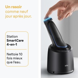 Rasoir électrique BRAUN Series 5 - Noir et bleu - Autonomie 50 minute