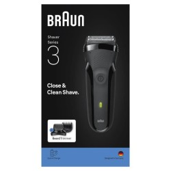 Rasoir électrique BRAUN Series 3 - Noir - Autonomie 30 minutes - Char