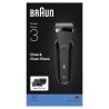 Rasoir électrique BRAUN Series 3 - Noir - Autonomie 30 minutes - Char