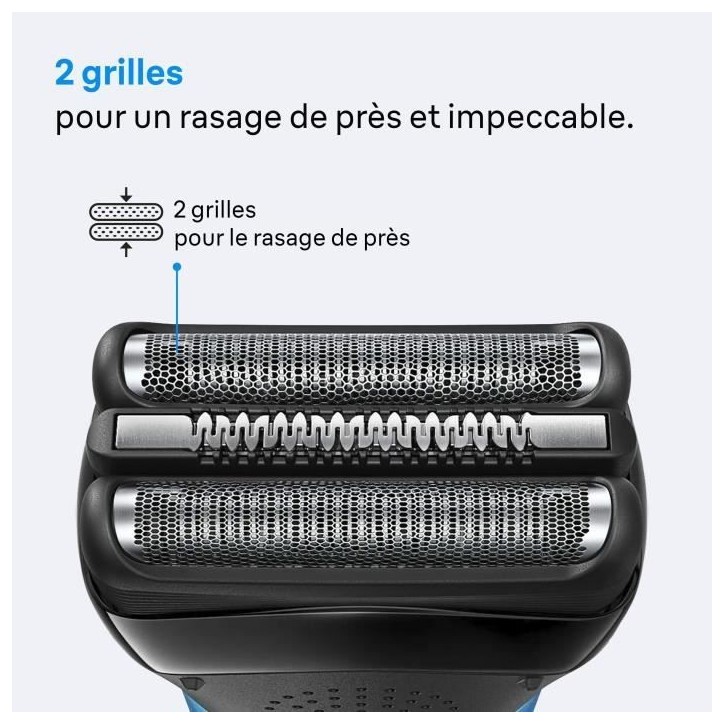 Tete de rasoir BRAUN Series 3 - 2 grilles - 100 % fabriqué en Allemagne Tete de rasoir BRAUN Series 3 - 2 grilles - 100 % fabriqué en Allemagne