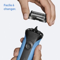 Tete de rasoir BRAUN Series 3 - 2 grilles - 100 % fabriqué en Allemag