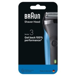 Tete de rasoir BRAUN Series 3 - 2 grilles - 100 % fabriqué en Allemag