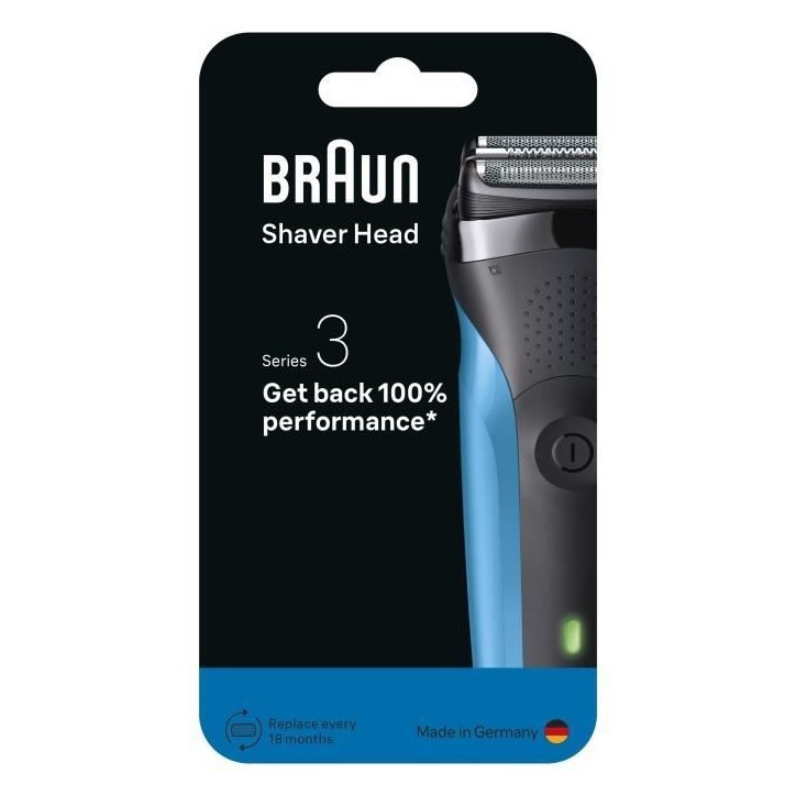 Tete de rasoir BRAUN Series 3 - 2 grilles - 100 % fabriqué en Allemagne Tete de rasoir BRAUN Series 3 - 2 grilles - 100 % fabriqué en Allemagne