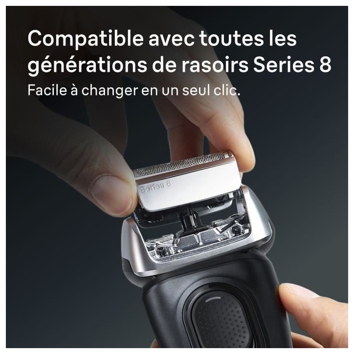 Tete de rasoir BRAUN Series 8 - 4+1 éléments - 100 % fabriqué en Allemagne