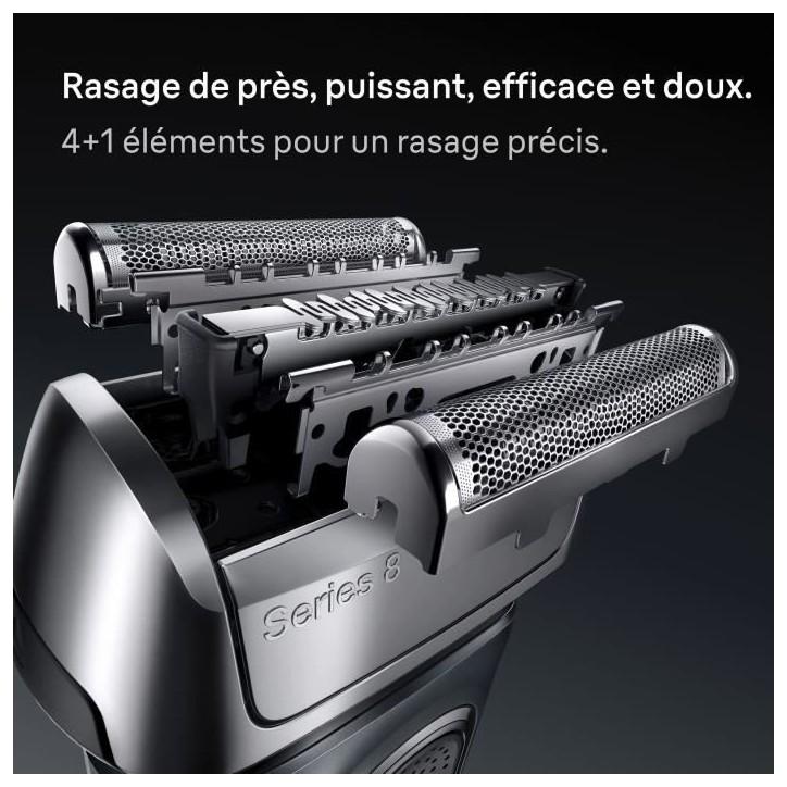 Tete de rasoir BRAUN Series 8 - 4+1 éléments - 100 % fabriqué en Allemagne
