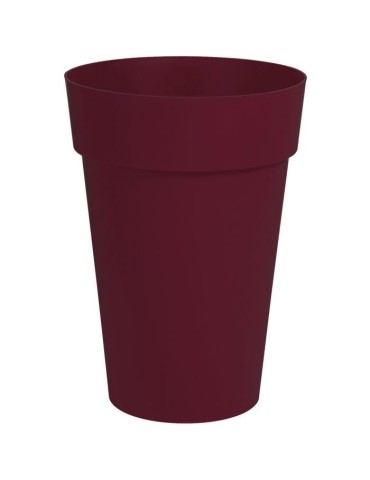 Pot de Fleur Vase Haut TOSCANE - EDA - Ø 46 cm - Volume 67 L - Rouge bourgogne