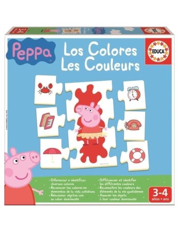 Jeu d'éveil éducatif PEPPA PIG Les Couleurs - EDUCA - Pour Garçon et Fille a partir de 3 ans