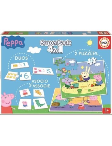 Jeux éducatifs - PEPPA PIG - SuperPack - Mixte - A partir de 3 ans - Multicolore