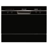 Lave-vaisselle compact pose libre BRANDT DFC6519B - Induction - 6 couv