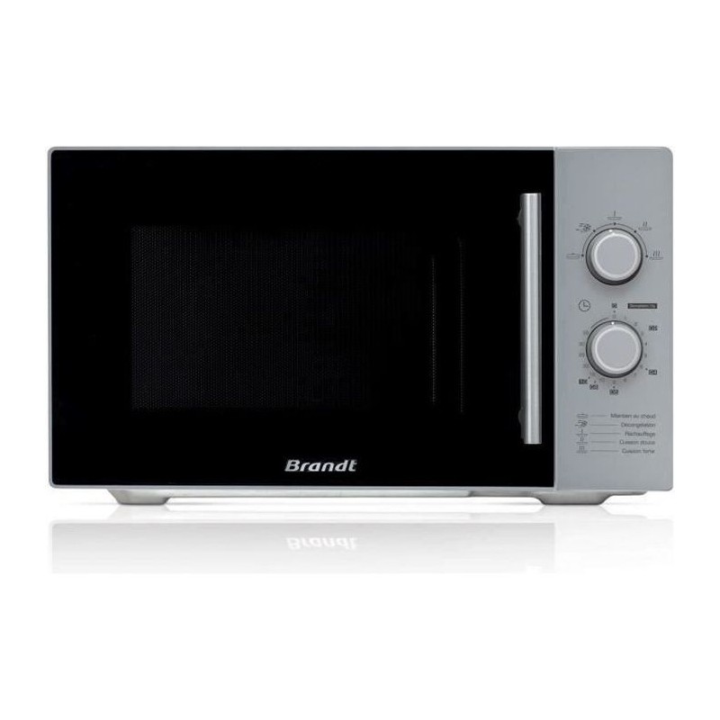 Micro-ondes monofonction pose libre BRANDT SM 2602S silver - 26 L - 90 Micro-ondes monofonction pose libre BRANDT SM 2602S silver - 26 L - 90
