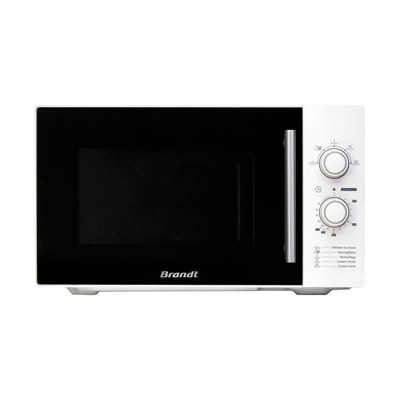 Micro-ondes monofonction BRANDT SM2602W - Blanc - 26 L - 5 niveaux de Micro-ondes monofonction BRANDT SM2602W - Blanc - 26 L - 5 niveaux de