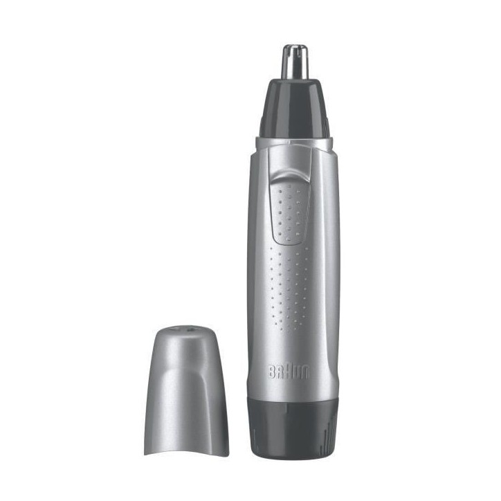 Tondeuse pour oreilles et nez - Braun EN10 - Gris - Autonomie 60 min - Sans fil Tondeuse pour oreilles et nez - Braun EN10 - Gris - Autonomie 60 min - Sans fil