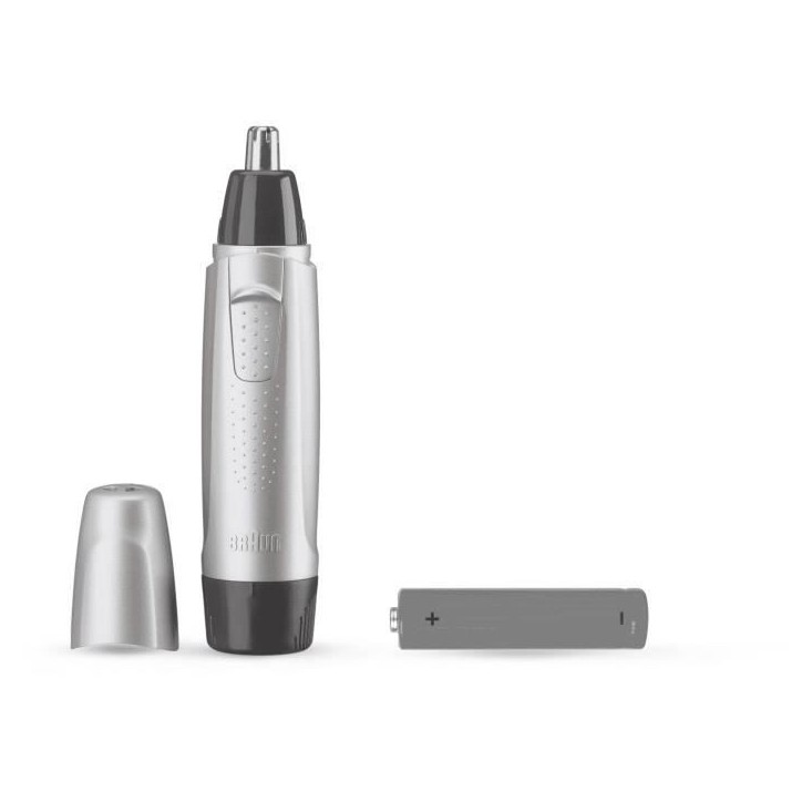 Tondeuse pour oreilles et nez - Braun EN10 - Gris - Autonomie 60 min - Sans fil Tondeuse pour oreilles et nez - Braun EN10 - Gris - Autonomie 60 min - Sans fil