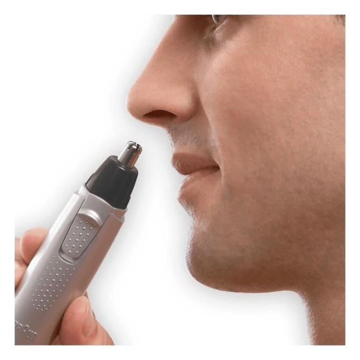Tondeuse pour oreilles et nez - Braun EN10 - Gris - Autonomie 60 min - Sans fil Tondeuse pour oreilles et nez - Braun EN10 - Gris - Autonomie 60 min - Sans fil