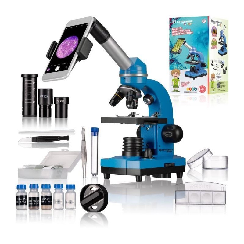 Microscope étudiant BIOLUX SEL - BRESSER JUNIOR - grossissement 40x-1 Microscope étudiant BIOLUX SEL - BRESSER JUNIOR - grossissement 40x-1