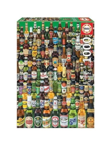 Puzzle 1000 Pieces - Bieres - EDUCA - Nature morte et objets - Multicolore - Vert