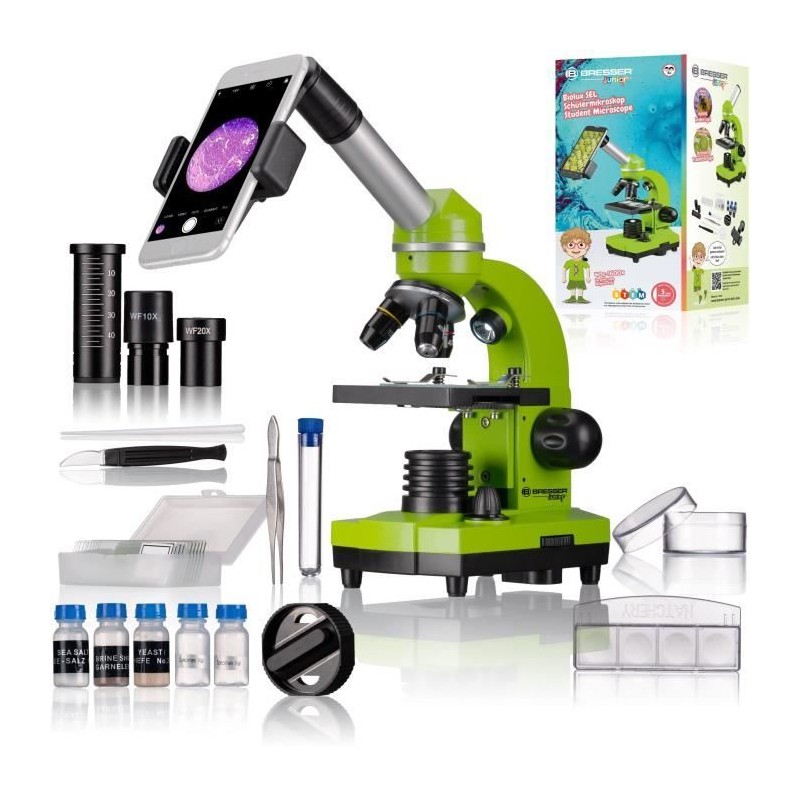 Microscope étudiant BIOLUX SEL - BRESSER JUNIOR - grossissement 40x-1 Microscope étudiant BIOLUX SEL - BRESSER JUNIOR - grossissement 40x-1