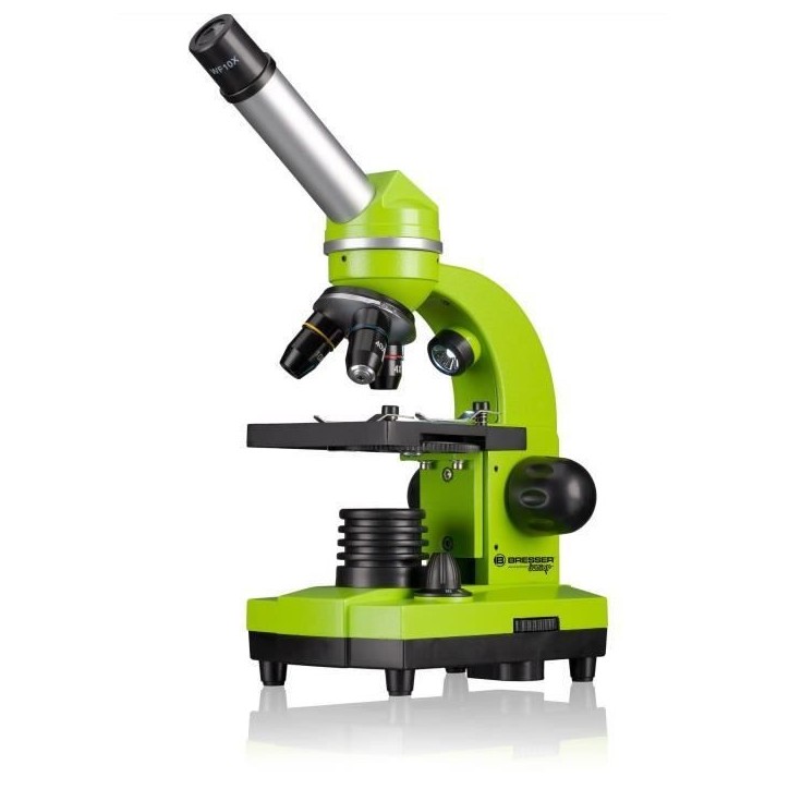Microscope étudiant BIOLUX SEL - BRESSER JUNIOR - grossissement 40x-1600x - kit d'expérimentation - vert Microscope étudiant BIOLUX SEL - BRESSER JUNIOR - grossissement 40x-1600x - kit d'expérimentation - vert