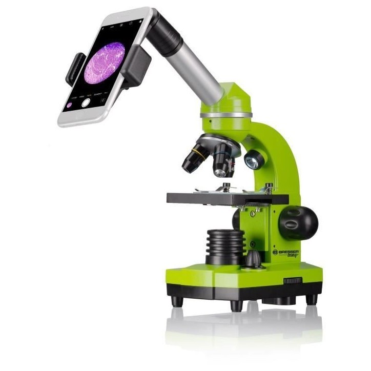 Microscope étudiant BIOLUX SEL - BRESSER JUNIOR - grossissement 40x-1600x - kit d'expérimentation - vert Microscope étudiant BIOLUX SEL - BRESSER JUNIOR - grossissement 40x-1600x - kit d'expérimentation - vert