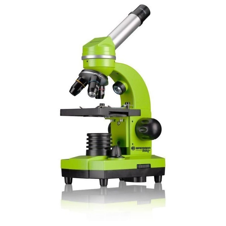 Microscope étudiant BIOLUX SEL - BRESSER JUNIOR - grossissement 40x-1600x - kit d'expérimentation - vert Microscope étudiant BIOLUX SEL - BRESSER JUNIOR - grossissement 40x-1600x - kit d'expérimentation - vert