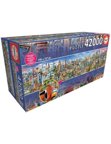 EDUCA - Puzzle - 42000 Le tour du monde