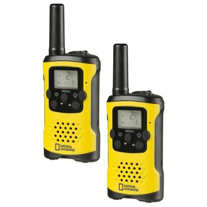 Walkie-Talkies enfant - National Geographic - Longue portée 6 km - Fonction mains libres Walkie-Talkies enfant - National Geographic - Longue portée 6 km - Fonction mains libres