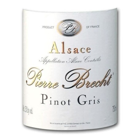 Pierre Brecht 2023 Pinot Gris Réserve - Vin blanc d'Alsace
