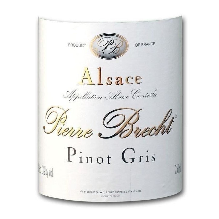 Pierre Brecht 2023 Pinot Gris Réserve - Vin blanc d'Alsace