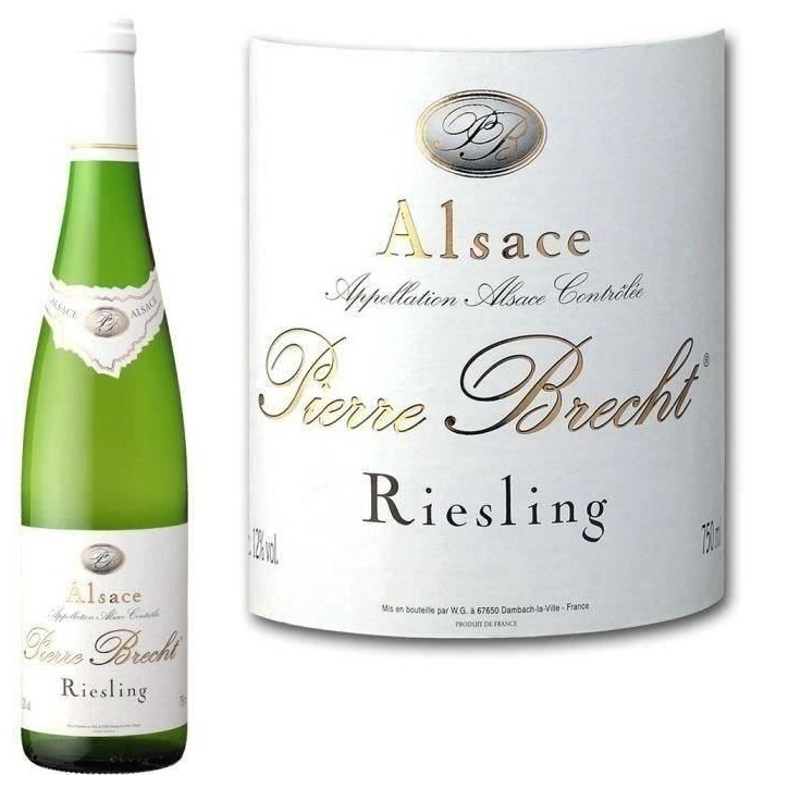 Vin blanc d'Alsace Pierre Brecht 2023 Riesling - Bio Vin blanc d'Alsace Pierre Brecht 2023 Riesling - Bio
