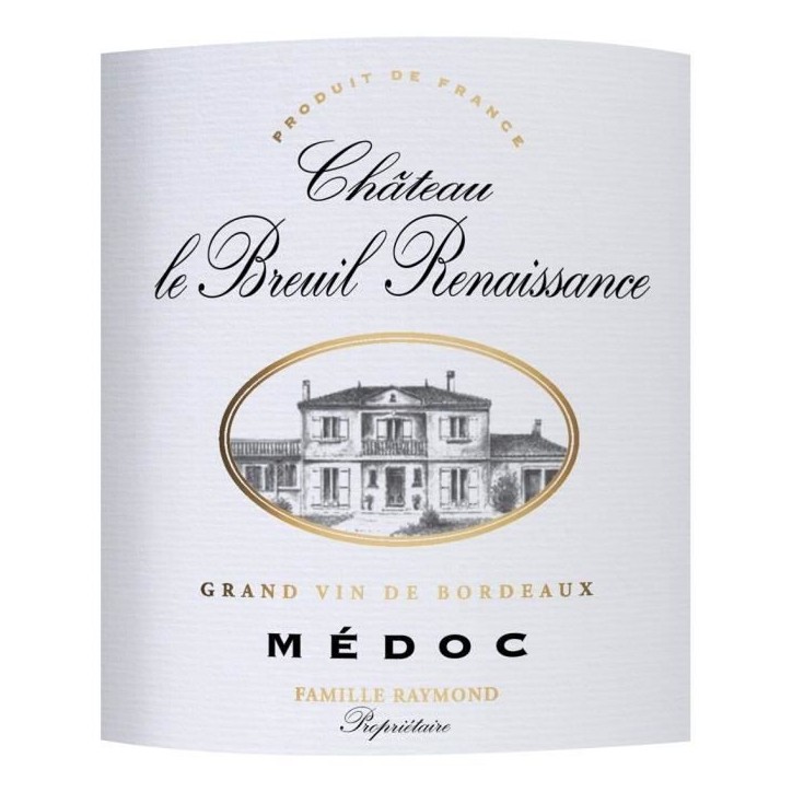 Château Le Breuil Renaissance 2018 Médoc - Vin rouge de Bordeaux