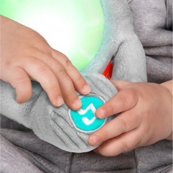 BRIGHT STARTS Jouet bébé, peluche doudou, veilleuse, éléphant Hug-