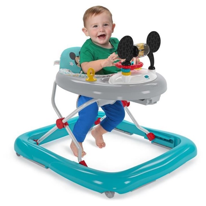 DISNEY BABY - MICKEY - Trotteur bébé évolutif et pliable 2-en-1 Jouet d'éveil amovible intégré, Cadeau Noel bébé DISNEY BABY - MICKEY - Trotteur bébé évolutif et pliable 2-en-1 Jouet d'éveil amovible intégré, Cadeau Noel bébé