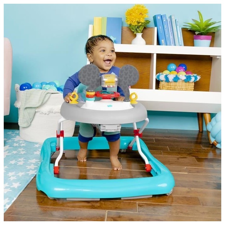 DISNEY BABY - MICKEY - Trotteur bébé évolutif et pliable 2-en-1 Jouet d'éveil amovible intégré, Cadeau Noel bébé DISNEY BABY - MICKEY - Trotteur bébé évolutif et pliable 2-en-1 Jouet d'éveil amovible intégré, Cadeau Noel bébé