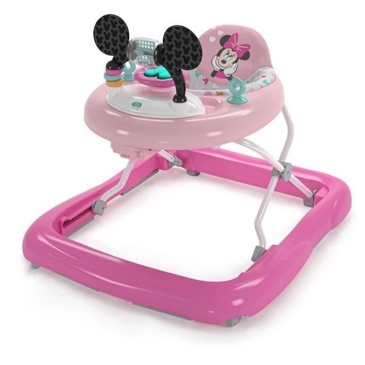 DISNEY BABY -MINNIE-Trotteur bébé fille évolutif et pliable 2-en-1 Avec jouet d'éveil amovible intégré, Cadeau Noel bébé DISNEY BABY -MINNIE-Trotteur bébé fille évolutif et pliable 2-en-1 Avec jouet d'éveil amovible intégré, Cadeau Noel bébé