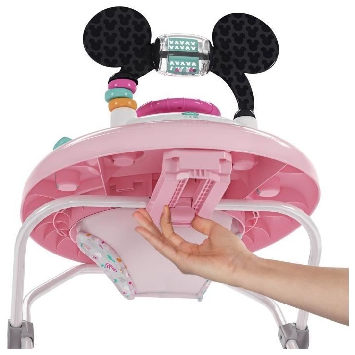DISNEY BABY -MINNIE-Trotteur bébé fille évolutif et pliable 2-en-1 Avec jouet d'éveil amovible intégré, Cadeau Noel bébé DISNEY BABY -MINNIE-Trotteur bébé fille évolutif et pliable 2-en-1 Avec jouet d'éveil amovible intégré, Cadeau Noel bébé