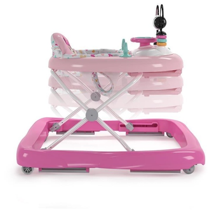 DISNEY BABY -MINNIE-Trotteur bébé fille évolutif et pliable 2-en-1 Avec jouet d'éveil amovible intégré, Cadeau Noel bébé DISNEY BABY -MINNIE-Trotteur bébé fille évolutif et pliable 2-en-1 Avec jouet d'éveil amovible intégré, Cadeau Noel bébé