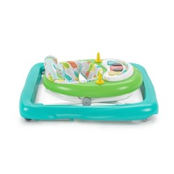 BRIGHT STARTS Trotteur bébé pliable 2 en 1 - Animaux de la Jungle, M