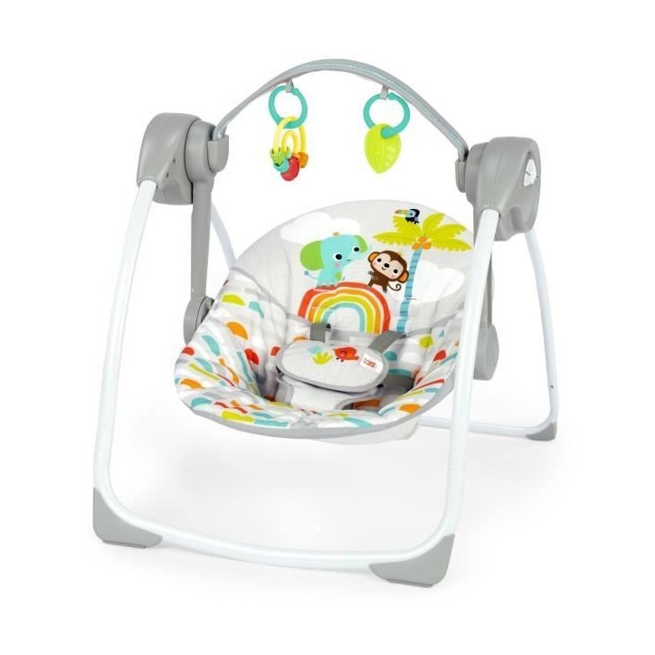 BRIGHT STARTS Transat bébé Balancelle électrique pliable – Animaux, 6 vitesses balancement, Cadeau Noel bébé BRIGHT STARTS Transat bébé Balancelle électrique pliable – Animaux, 6 vitesses balancement, Cadeau Noel bébé