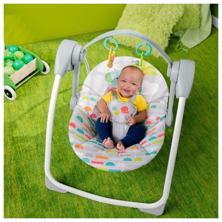 BRIGHT STARTS Transat bébé Balancelle électrique pliable – Animaux, 6 vitesses balancement, Cadeau Noel bébé BRIGHT STARTS Transat bébé Balancelle électrique pliable – Animaux, 6 vitesses balancement, Cadeau Noel bébé