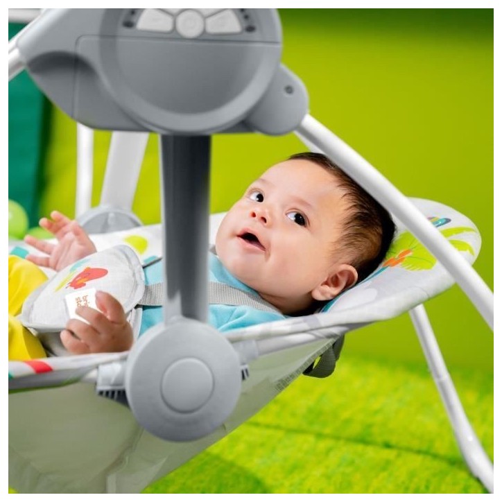 BRIGHT STARTS Transat bébé Balancelle électrique pliable – Animaux, 6 vitesses balancement, Cadeau Noel bébé BRIGHT STARTS Transat bébé Balancelle électrique pliable – Animaux, 6 vitesses balancement, Cadeau Noel bébé