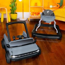 BRIGHT STARTS Trotteur et pousseur Voiture Ford Bronco 4-en-1, jouet d