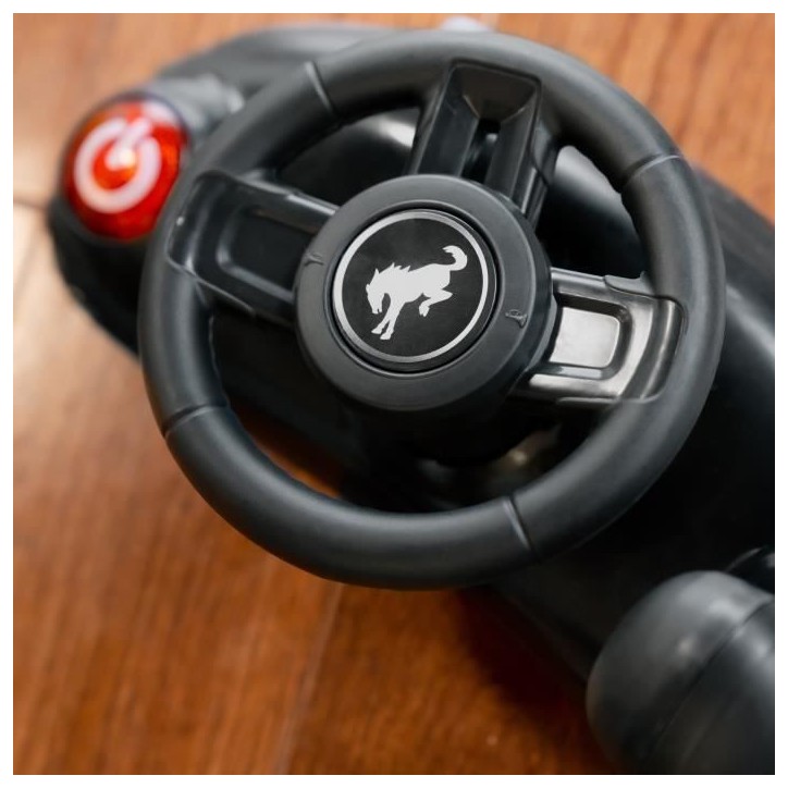 BRIGHT STARTS Trotteur et pousseur Voiture Ford Bronco 4-en-1, jouet de volant interactif et amovible, Cadeau Noel bébé 6M+