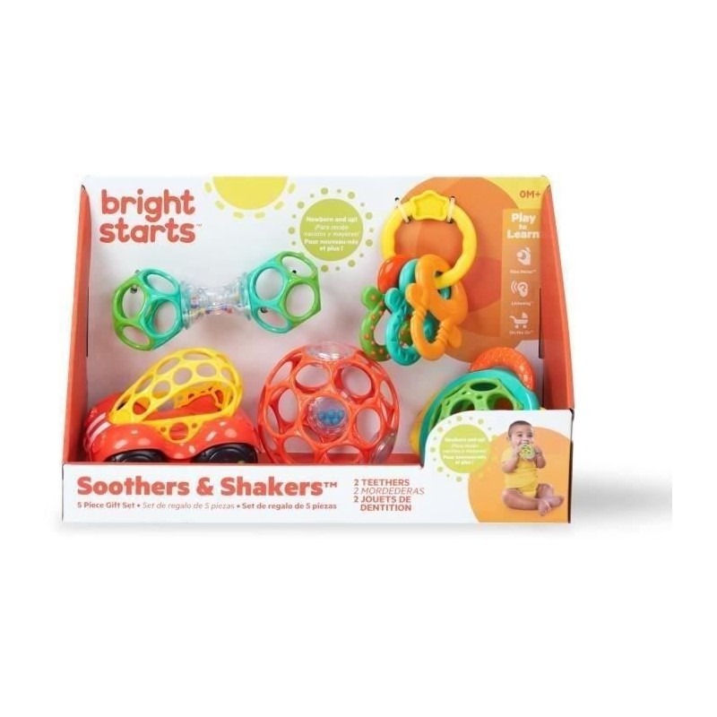 BRIGHT STARTS Coffret cadeau naissance bébé, bapteme, Noel, 0 a 24 m BRIGHT STARTS Coffret cadeau naissance bébé, bapteme, Noel, 0 a 24 m