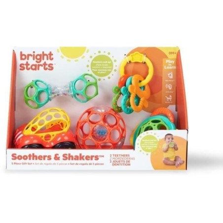 BRIGHT STARTS Coffret cadeau naissance bébé, bapteme, Noel, 0 a 24 m