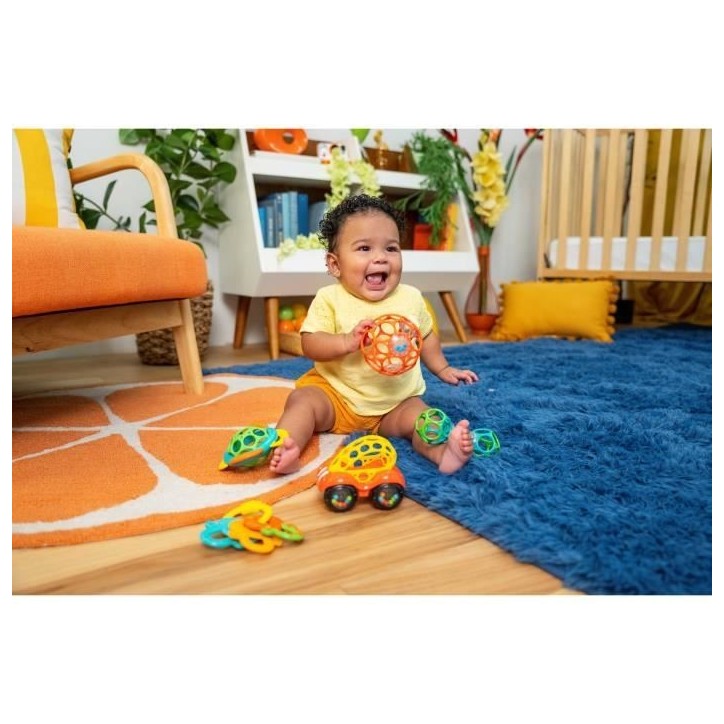 BRIGHT STARTS Coffret cadeau naissance bébé, bapteme, Noel, 0 a 24 mois, 5 jouets O BAll, hochet, voiture, anneau de dentition BRIGHT STARTS Coffret cadeau naissance bébé, bapteme, Noel, 0 a 24 mois, 5 jouets O BAll, hochet, voiture, anneau de dentition