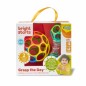 BRIGHT STARS Coffret cadeau de naissance O'Ball avec 2 jouets bébé: un hochet et une O Ball Classique rouge, jaune bleu et ver