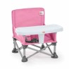 BRIGHT STARS Rehausseur de chaise, Rose, pliable, nomade, de voyage, L